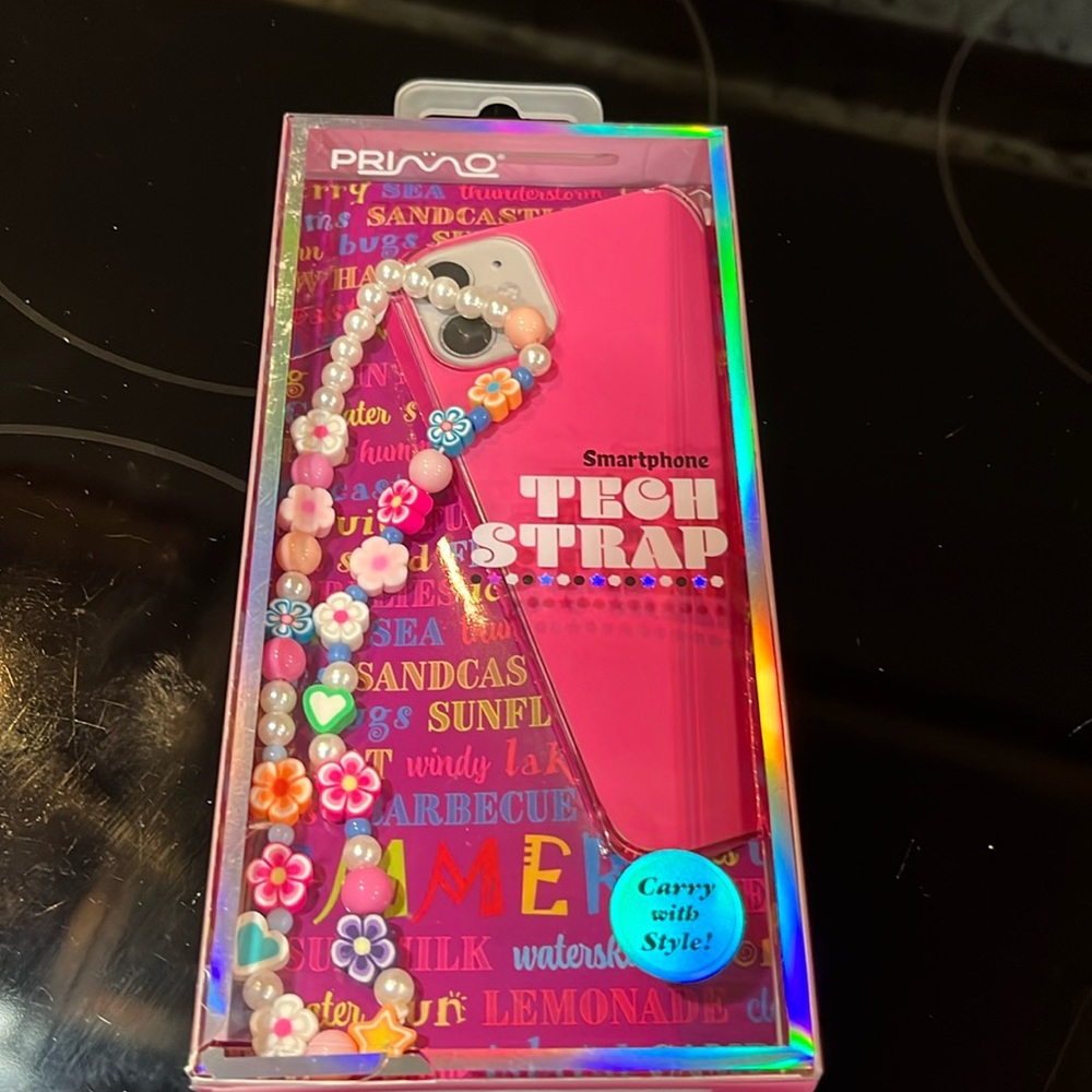 Tech strap for cell phone
